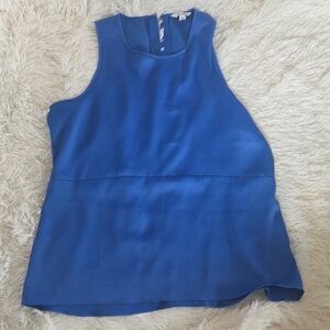 Calvin Klein Cobalt Blue Sleeveless Layered Tank